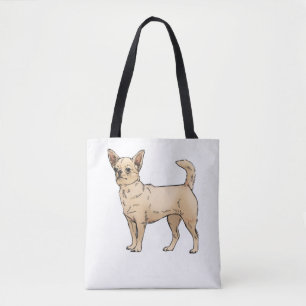 Bolso De Tela Brave Chihuahua Blue