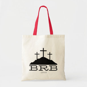 Bolso De Tela BRB Jesús cruza el Calvario Religioso Pascua Crist