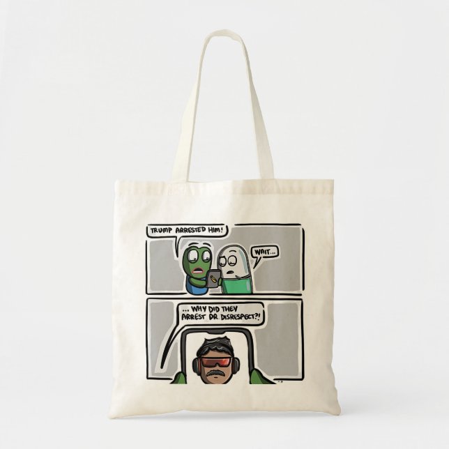 Bolso De Tela “Breaking News Confusion” Tote Bag (Frente)