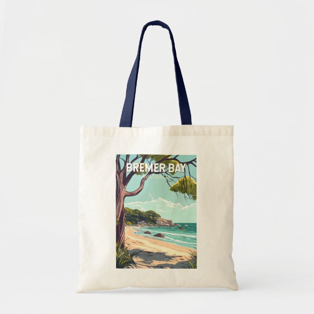 Bolso De Tela Bremer Bay Australia Viaje al arte (Frente)