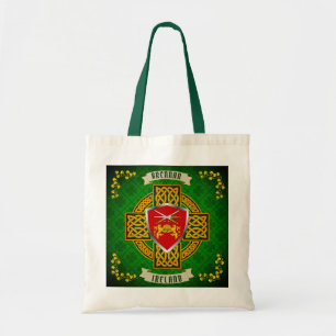 Bolso De Tela Brennan Irish Shield y Celtic Cross Personalizado