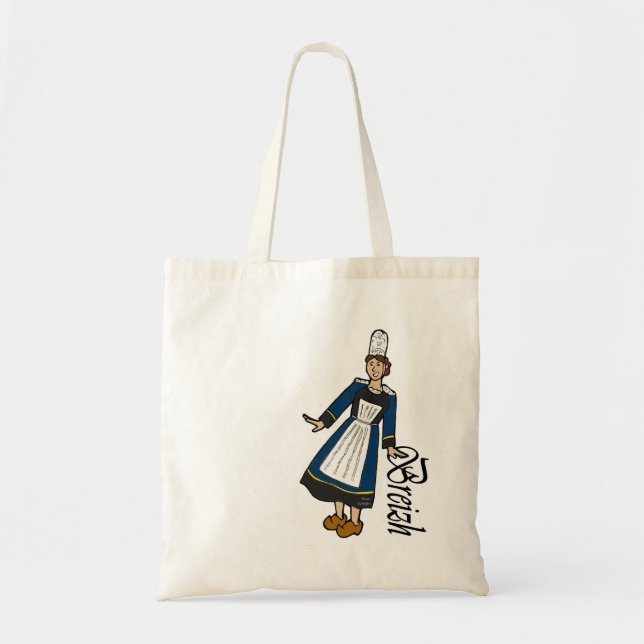 Bolso De Tela Breton Woman #1 (Frente)