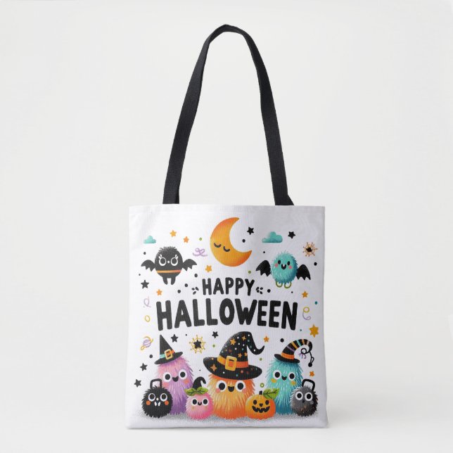 Bolso De Tela Brew de bruja- Halloween (Anverso)
