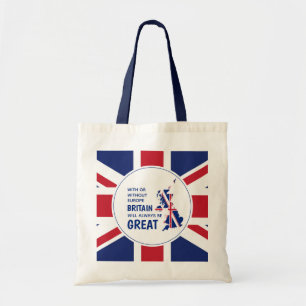 Bolso De Tela BREXIT Gran Bretaña siempre Gran UNIÓN JACK Patrió
