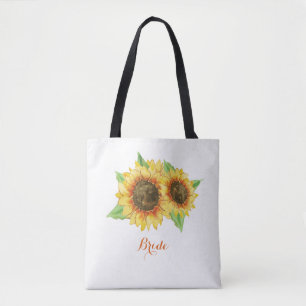 Bolso De Tela Brida de color de agua girasol