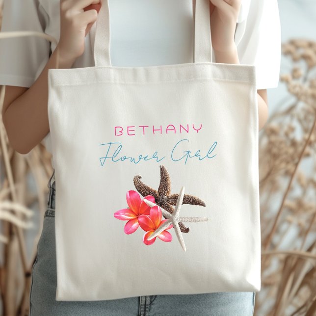 Bolso De Tela Bridal Party Flower Girl Starfish Personalizado (Subido por el creador)