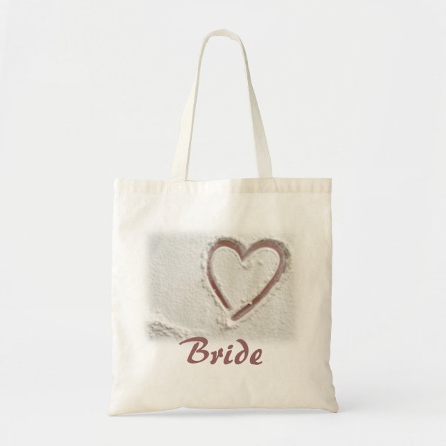 Bolso De Tela Bride Beach Heart of Sand (Frente)