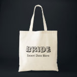Bolso De Tela Bride | BODA<br><div class="desc">Prendas de Boda de novia que se pueden personalizar para incluir la fecha de boda.</div>