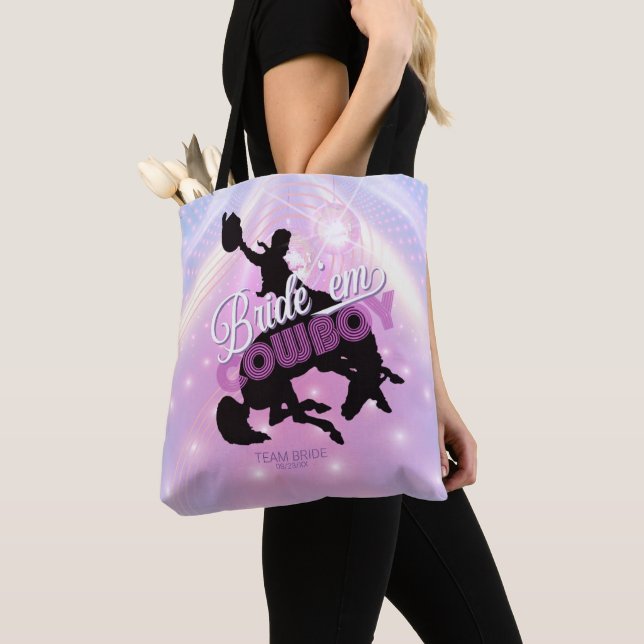 Bolso De Tela Bride 'em Cowboy Bachelorette v2 Team Bride ID928 (Detalle)
