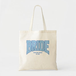 Bolso De Tela BRIDE Faux Glitter Varsity Engagement Bridal