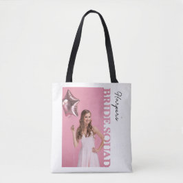 Bolso De Tela Bride Squad Photo Tote Bag |personalised Hen Party