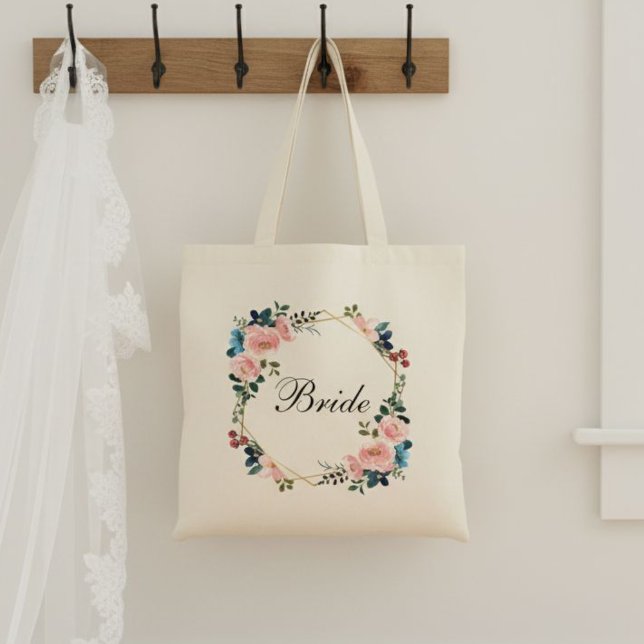 Bolso De Tela Bride Tote Bag/ Bride Gift/ Bride Tote Gifts  (Subido por el creador)