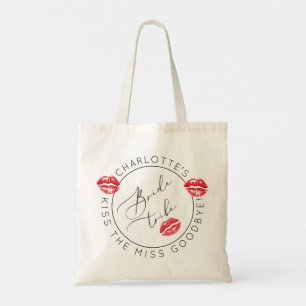 Bolso De Tela Bride Tribe Besos Rojos Adiós a la Señorita