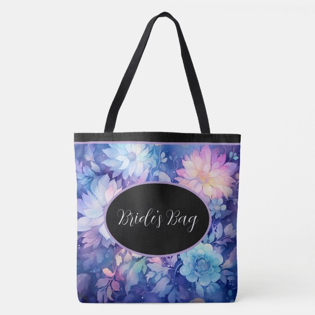 Bolso De Tela Bride'sj Bag Floral Peonies multi Print Tote Bag (Anverso)
