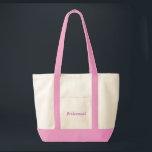 Bolso De Tela Bridesmaid<br><div class="desc">Diseño de texto para la dama de honor</div>