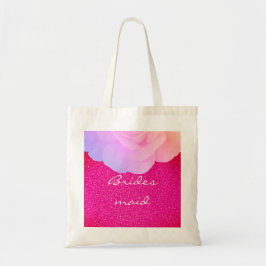 Bolso De Tela Bridesmaid Glittery Rosa Gold Wedding Floral