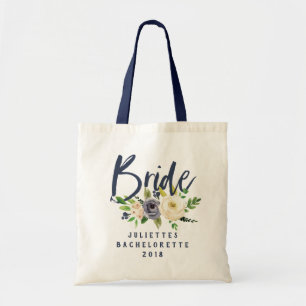 Bolso De Tela Brie floral acuática