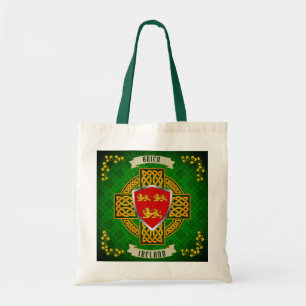 Bolso De Tela Brien Irish Shield y Celtic Cross Personalizadas