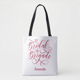 Bolso De Tela Brigada Nupcial Personalizada Dama de Honor