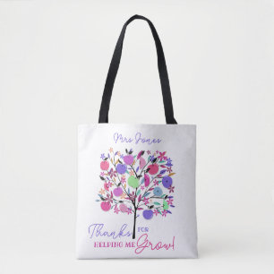 Bolso De Tela Bright colourful apple tree helping me grow tote b