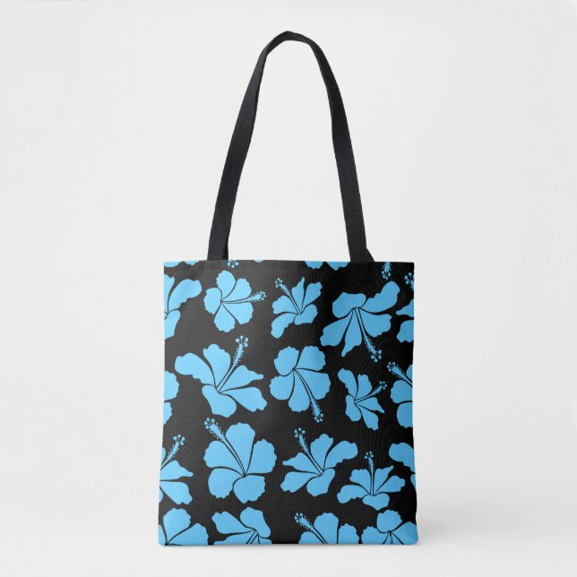 Bolso De Tela Bright hawaiian seamless pattern with tropical hib (Anverso)
