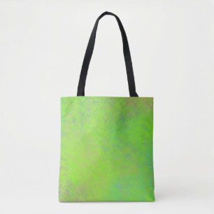 Bolso De Tela Bright Neon Green Modern Marble Art
