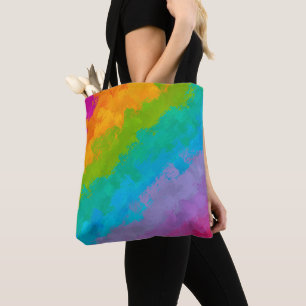 Bolso De Tela Bright Rainbow Birthday Party Prima Tote Bag