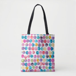 Bolso De Tela Bright Watercolor Tote Bag – Bold Abstract Canvas
