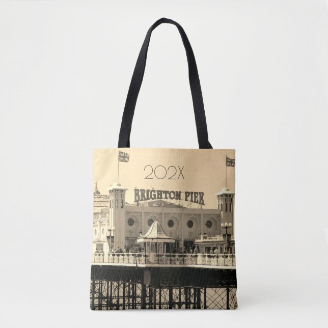 Bolso De Tela Brighton Pier INGLATERRA Año vacaciones de viaje (Anverso)
