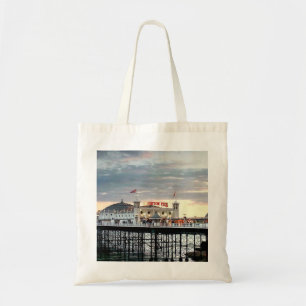 Bolso De Tela Brighton Pier Sunset Photo