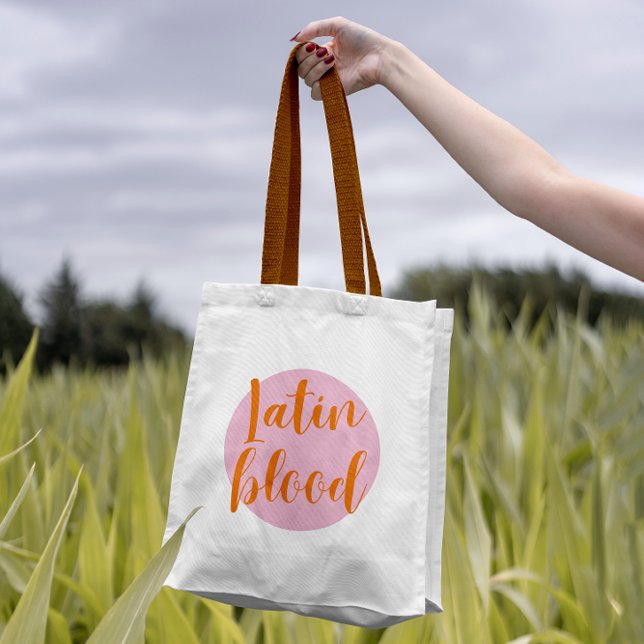 Bolso De Tela Brillante Brillante Audaz Sangre Latina Femenina (Subido por el creador)