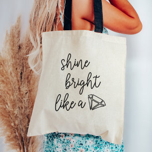 Bolso De Tela Brillante brillante como un diamante