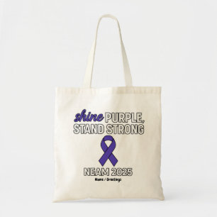 Bolso De Tela Brillante Púrpura Sólida Epilepsia de NEAM 2025