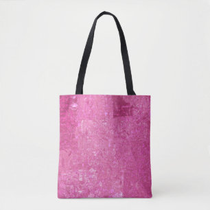 Bolso De Tela Brillante Resumen Rosa Abstrante Glosa Mosaica