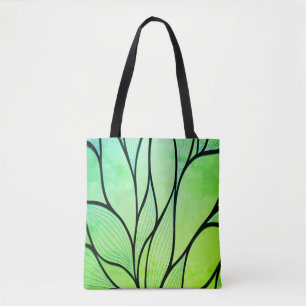 Bolso De Tela Brillantes tonos verdes con licencia creativa