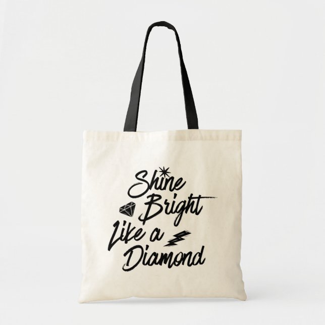 Bolso De Tela Brille brillante como una moda de //del diamante (Frente)