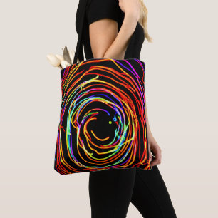 Bolso De Tela Brillo de las luces espirales