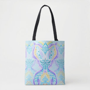 Bolso De Tela Brillo de mariposa celeste