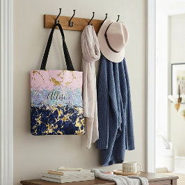 Bolso De Tela Brillo y mármol personalizados 