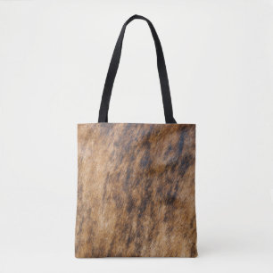 Bolso De Tela Brindle Cow Hide