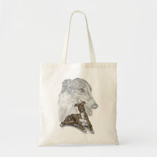 Bolso De Tela Brindle Greyhound Dog Art