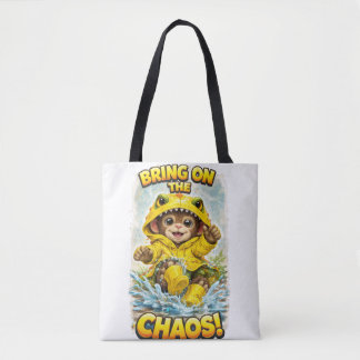Bolso De Tela Bring on the Chaos Cute Dino Tote Bag