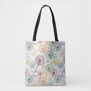 Bolso De Tela Brisa de Dandelion con arco iris - Floral capricho