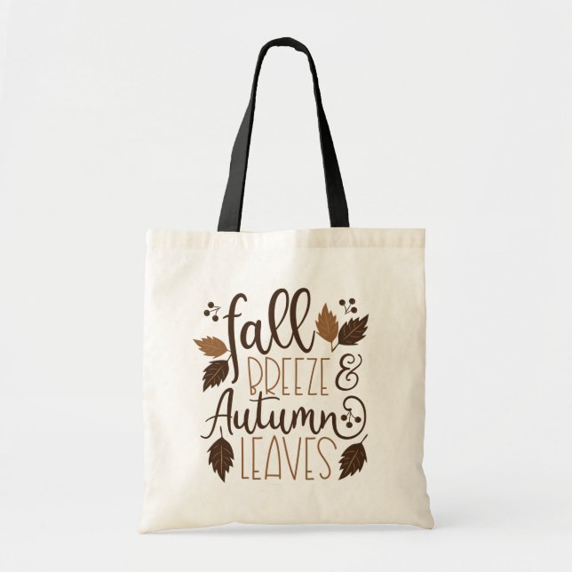 Bolso De Tela Brisa de otoño hojas de otoño (Frente)