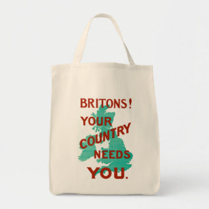 Bolso De Tela ¡Británicos! Tu país te necesita