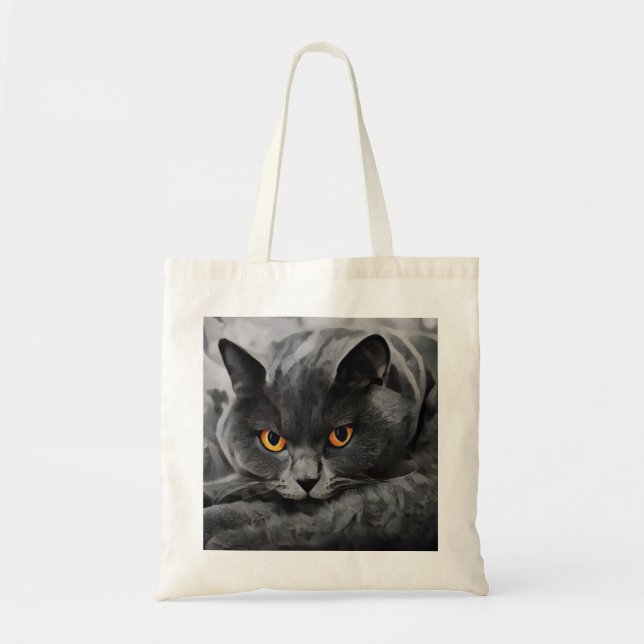Bolso De Tela British Shorthair Kitty (Frente)