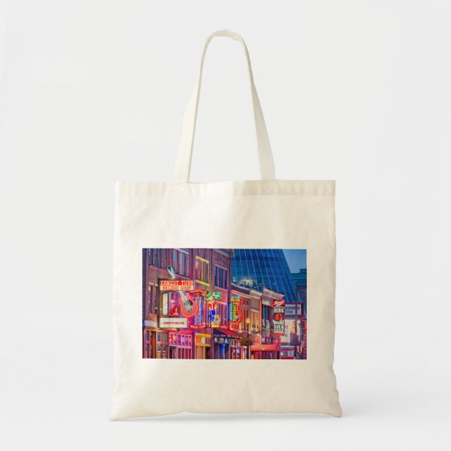 Bolso De Tela Broadway Street Downtown Nashville Tennessee (Frente)
