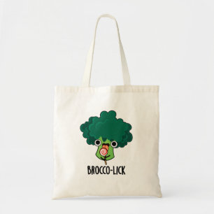 Bolso De Tela Brocco lick Funny Veggie Broccoli Pun