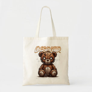 Bolso De Tela Broken Teddy Tote Bag - Luchando pero fuerte