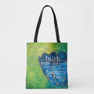 Bolso De Tela "Broken to Beauty" Art Tote Bag (med)